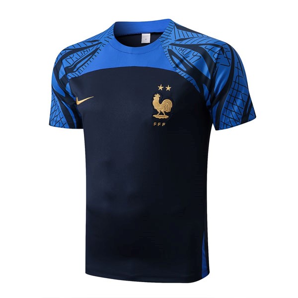 Trikot Entrenamien Frankreich 2022-2023 Blau 1